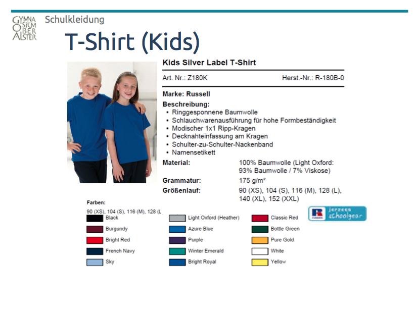 Schulkleidung 2014.1