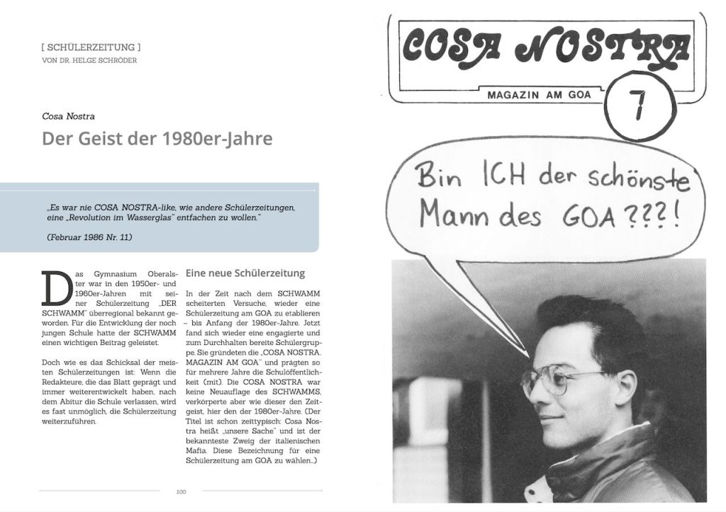 Ein Blick in die Schulgeschichte Die Cosa Nostra Gymnasium Oberalster