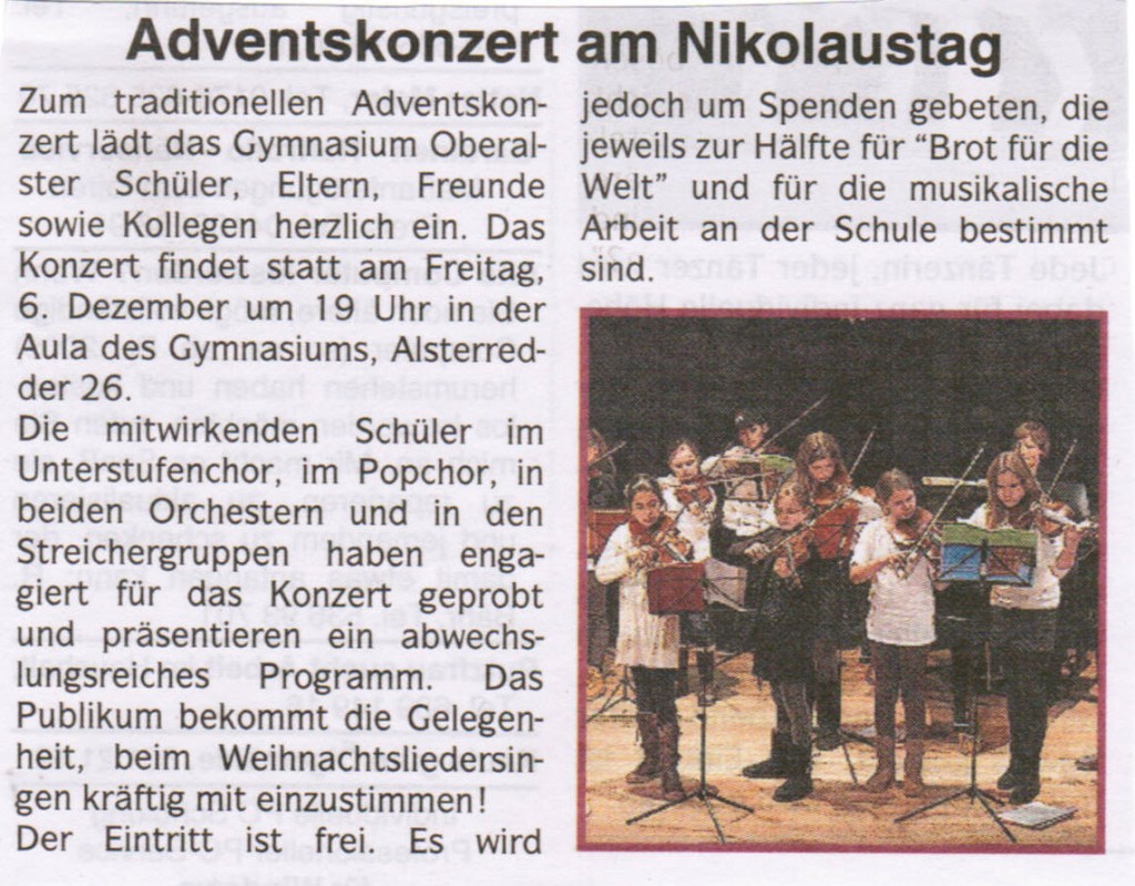 adventskonzert 2013 alsteranzeiger