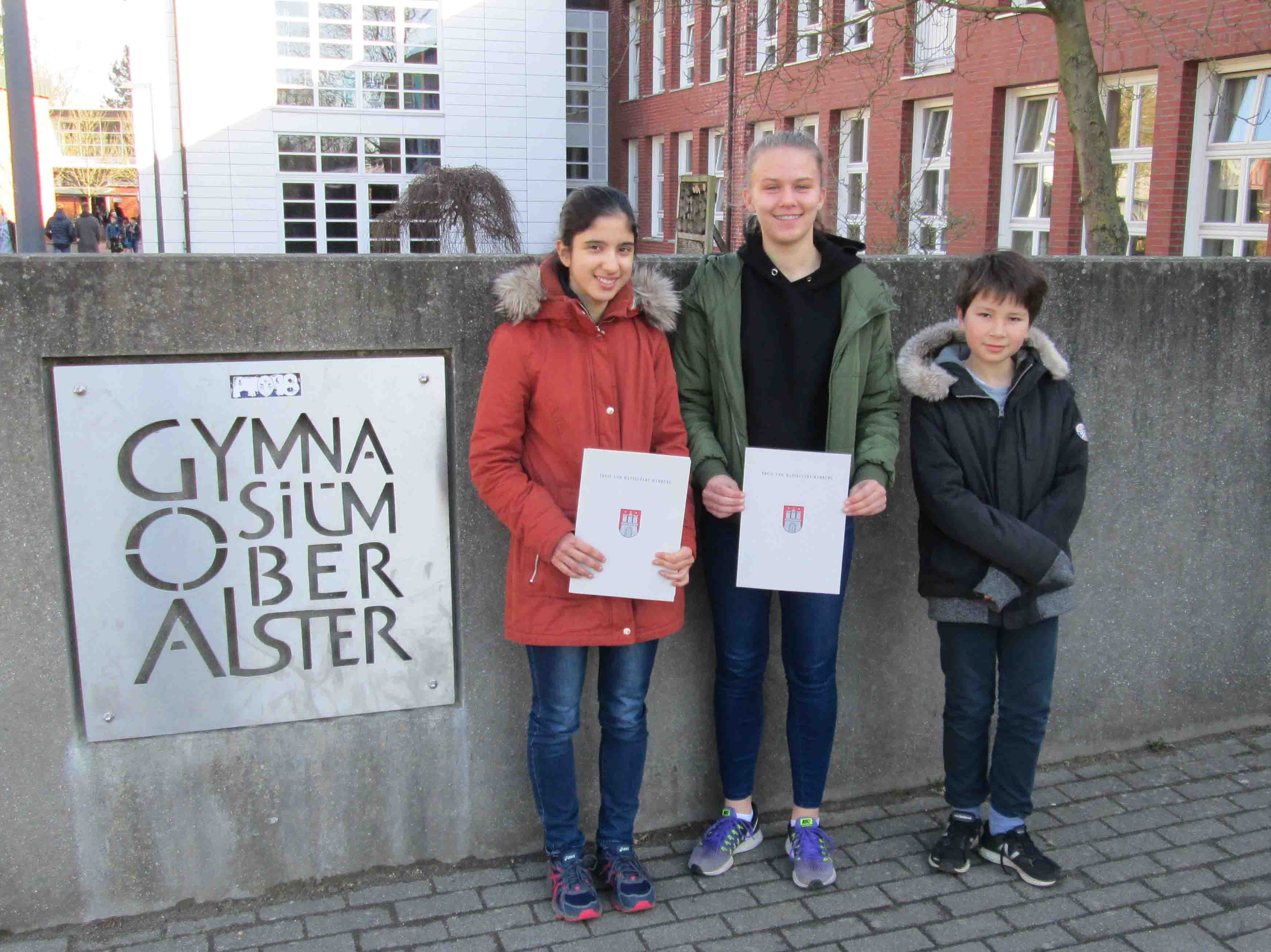 Siegerehrung der 57. Mathe-Olympiade: 4 GOAner auf dem Siegerpodest ...